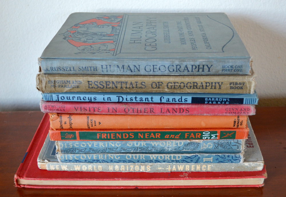 The Copycat Collector COLLECTION 182 Vintage School Geography Books