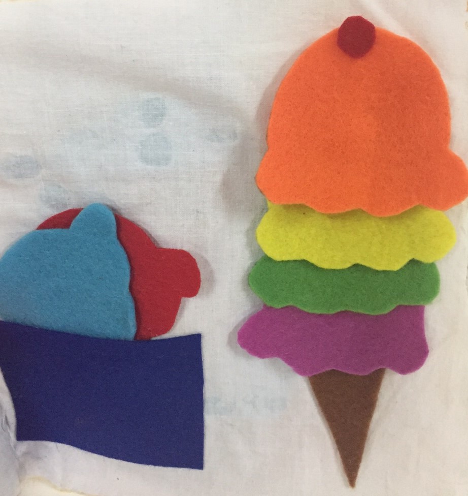 HOME TALENTS ICE CREAM CONE QUIET BOOK PAGE