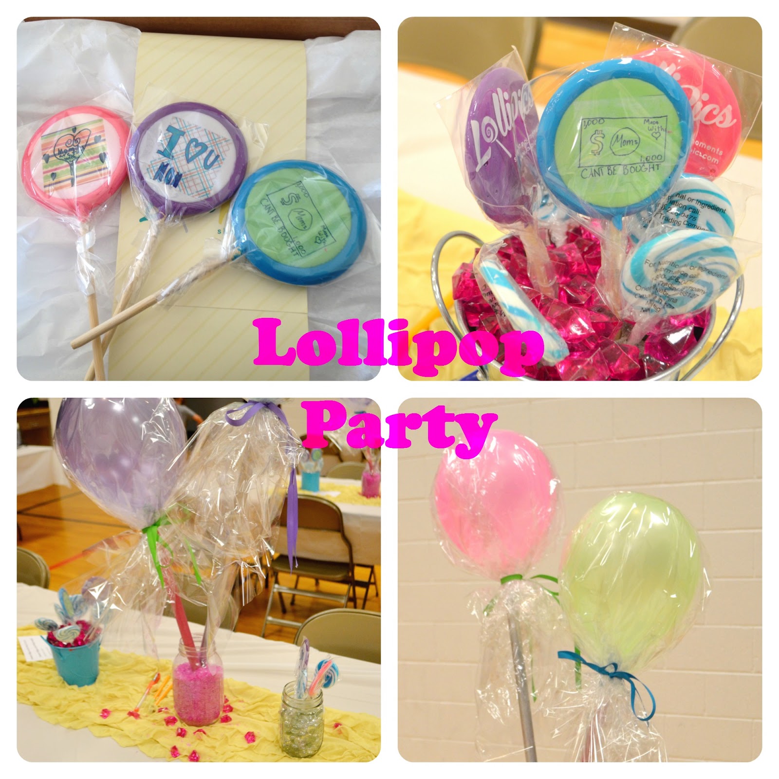Mommy Daughter Date Party Lollipop Theme A Vision to Remember All