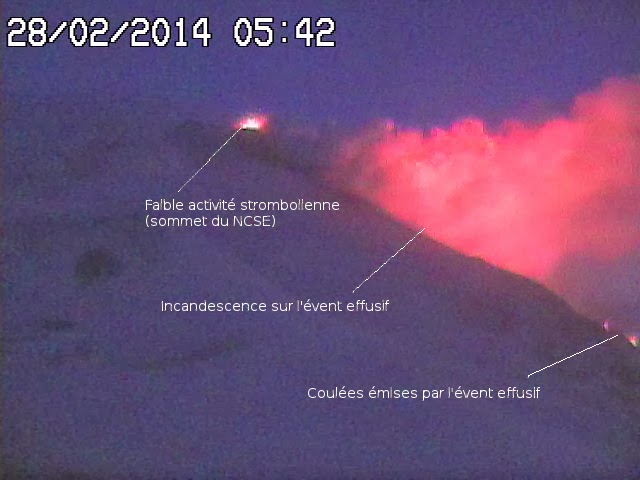 Eruption du volcan Etna, 28 février 2014 Eruption du volcan Etna, 28 février 2014