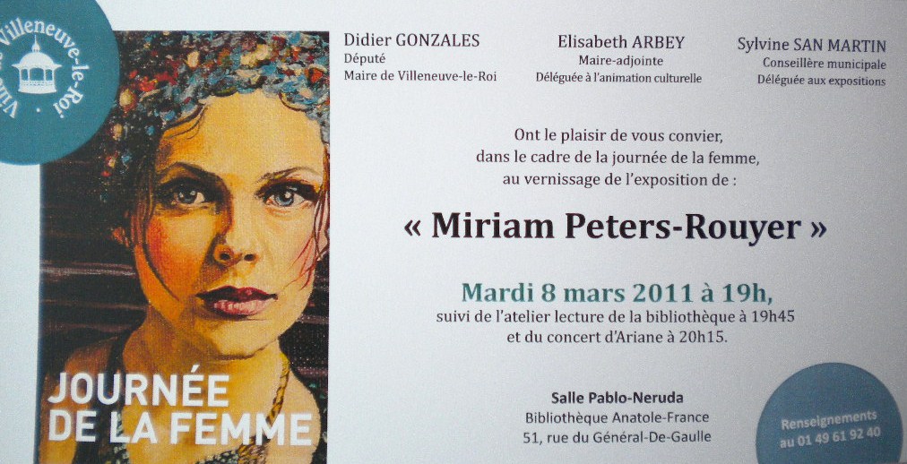 Vernissage de mon expo 2011