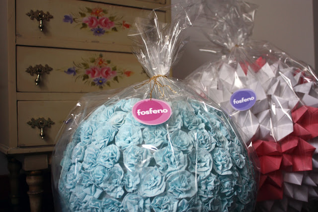 fosfeno candeeiros embrulhados