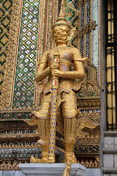 Guard at the Grand Palace in Bangkok
