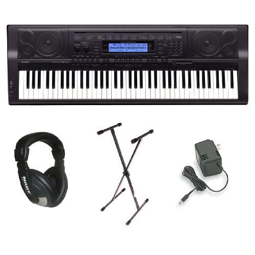 Casio WK-500 76-Key Personal Keyboard Package with Stand, Headphones and Power Supply