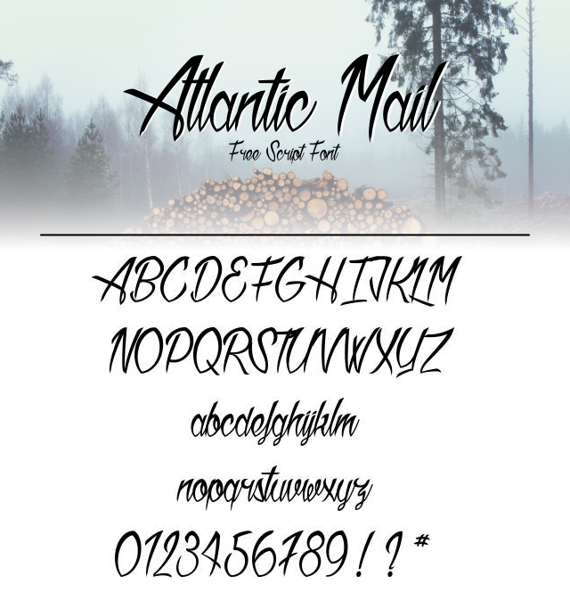 Atlantic Mail Download Kumpulan 30 Font Script Desainer grafis - Atlantic Mail