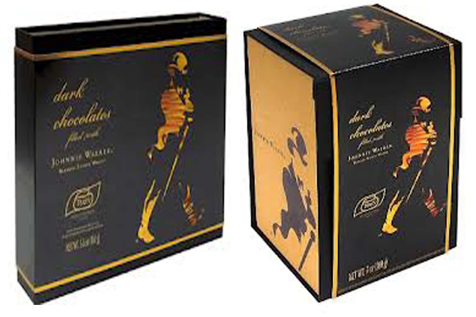 Barman in Red Novedad el whisky Johnnie Walker en chocolate