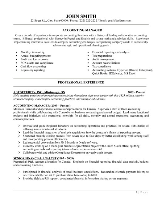 Accountant bilingual english japanese resume