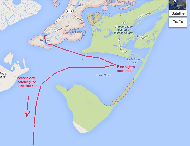 The Log of Spartina Toms Cove, time and tide