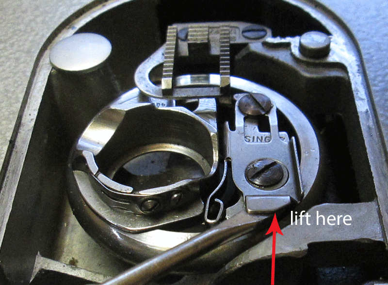 My Sewing Machine Obsession Singer 328 bobbin case