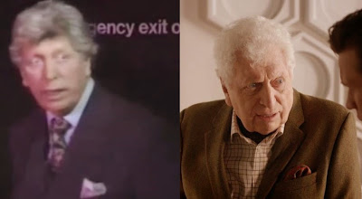 Tom Baker as himself in a London museum in 1991 vs. Tom Baker in a London museum in 2013. Same Tom.