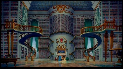 biblioteca de La Bella y La Bestia biblioteca de La Bella y la Bestia