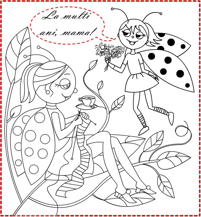 Nicole S Free Coloring Pages 8 Martie Desen De Colorat