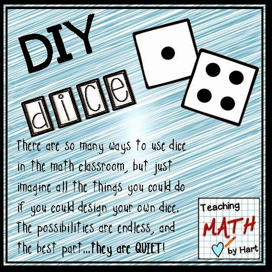 Teaching Math by Hart DIY Dice Idea 1