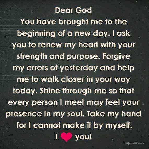 Dear God You Have Brought Me To The Beginning Of A New Day. Quotes
