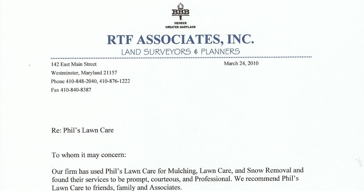 Lawn and Landscape service based in Westminster Md Customer Review of