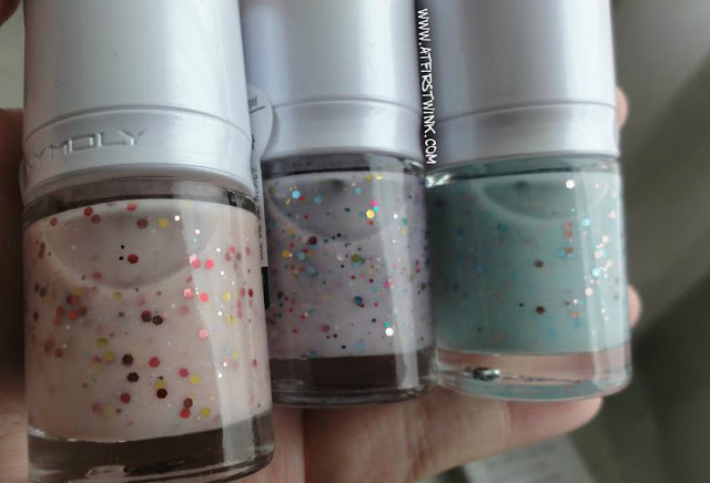 Tony Moly nail polishes yoghurt glitters