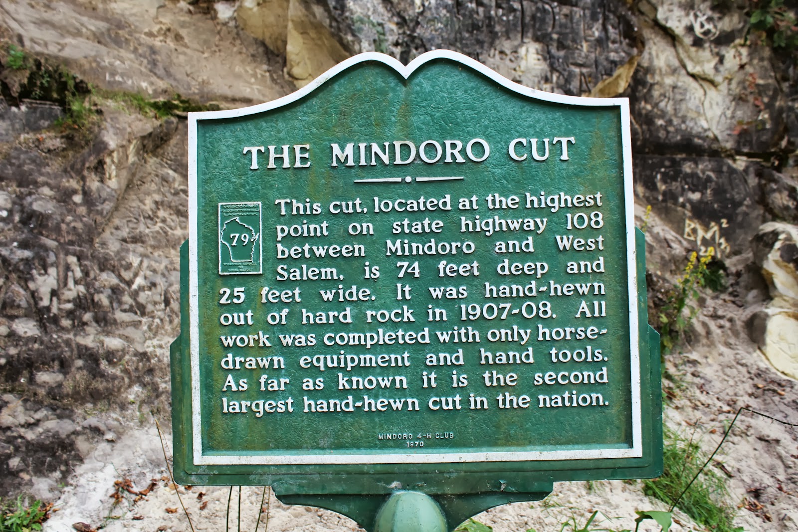 Wisconsin Historical Markers WRL79 The Mindoro Cut