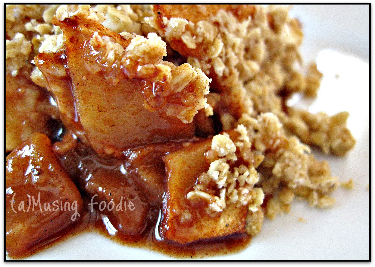 Apple Cinnamon Oatmeal Crumble (a)Musing Foodie