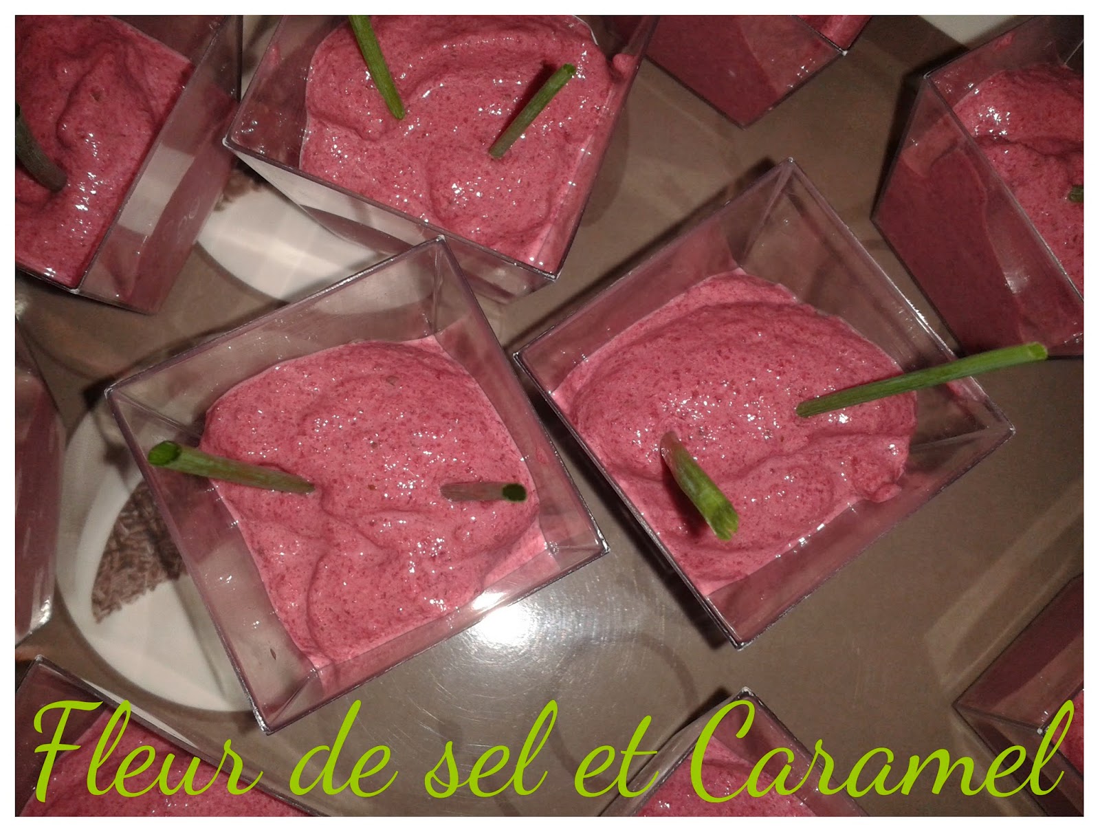 Verrines de betteraves au Tartare Verrines de betteraves au Tartare