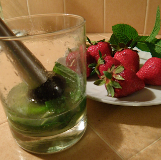 Muddling up Lime with Sugar and Mint
