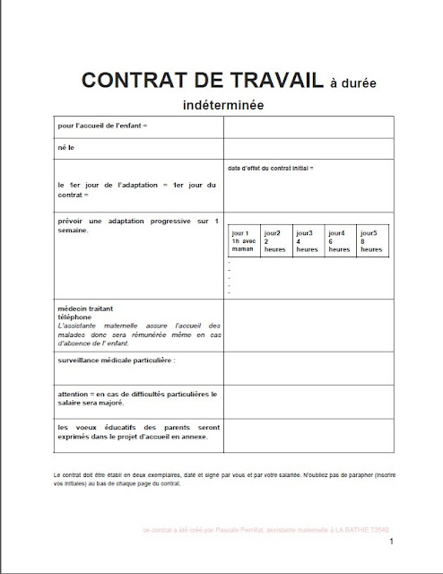 Cae Contrat De Travail  informations : Je Cherche 