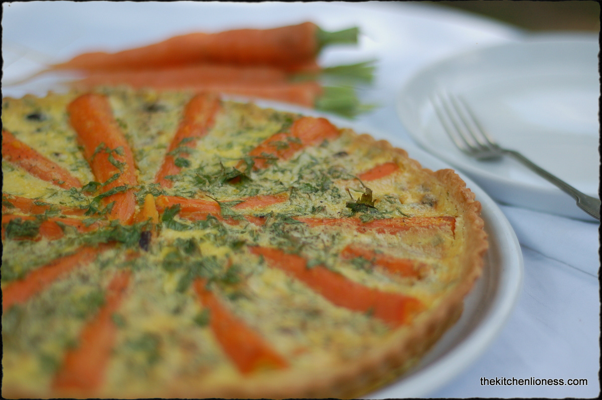 The Kitchen Lioness Spring Carrot Quiche Frühlingsmöhren Quiche