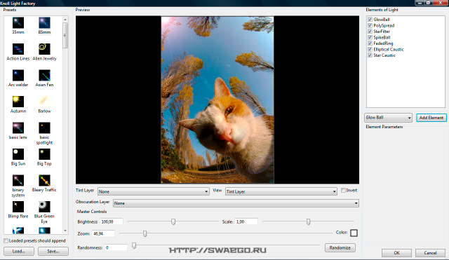 Photoshop & Soft: Плагин Knoll Light Factory v.3.2 для Photoshop. Световые эффекты.