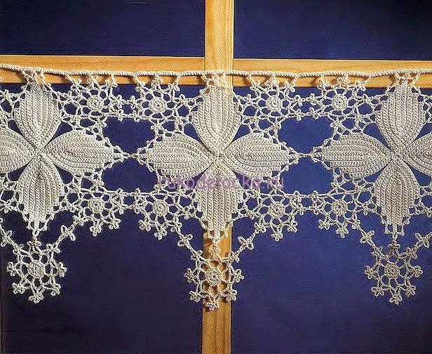 Crochet Knitting Handicraft Lace curtain Irish