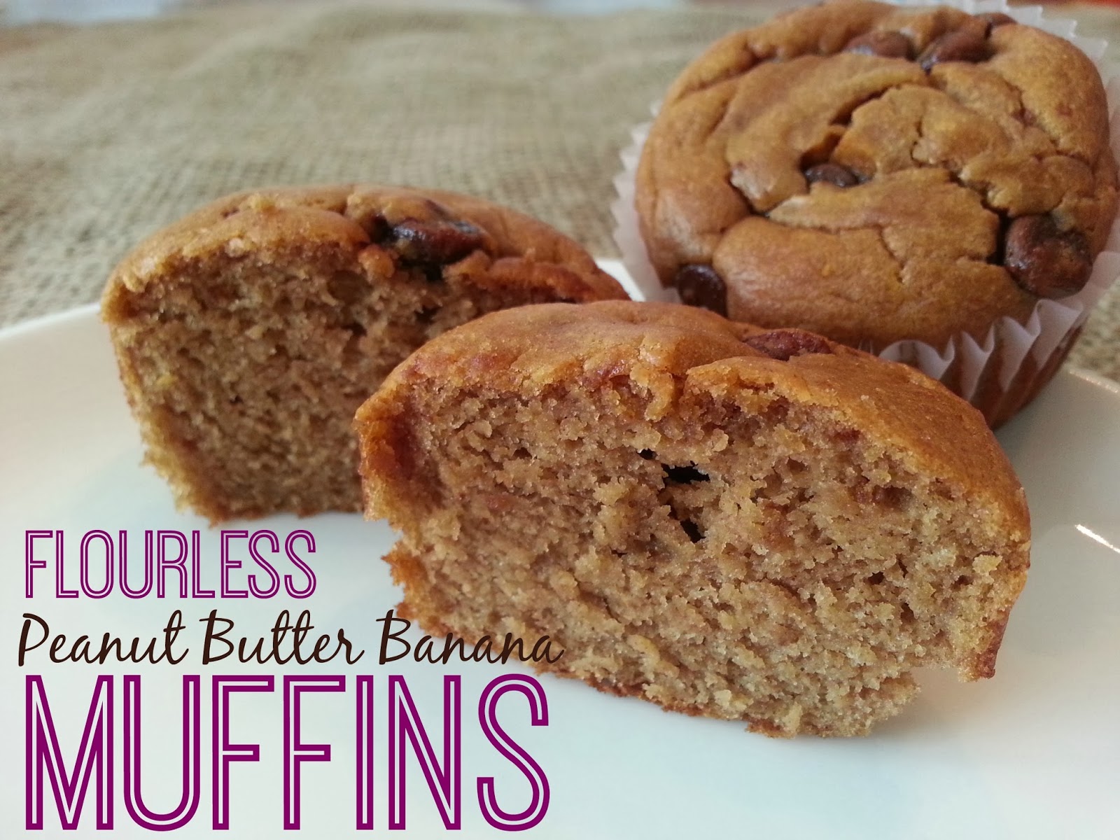 The Busy B's Flourless Peanut Butter Banana Muffins