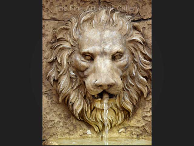 lion head art