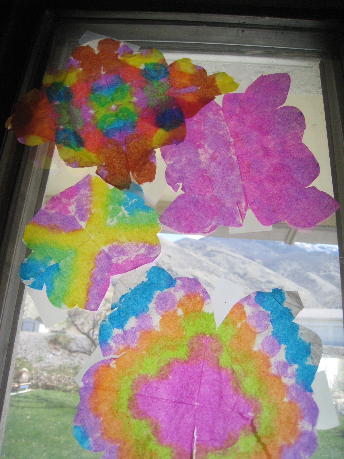 Rainbow TieDye Suncatchers Teach Beside Me