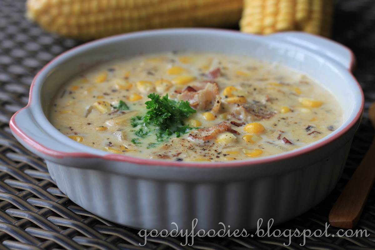 GoodyFoodies Recipe Corn, bacon and potato chowder (Curtis Stone)