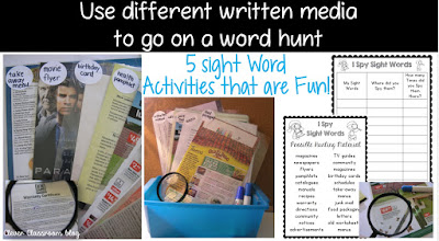 I Spy Sight Words Reading Activity with a FREEBIE I Spy Sight Words Reading Activity with a FREEBIE