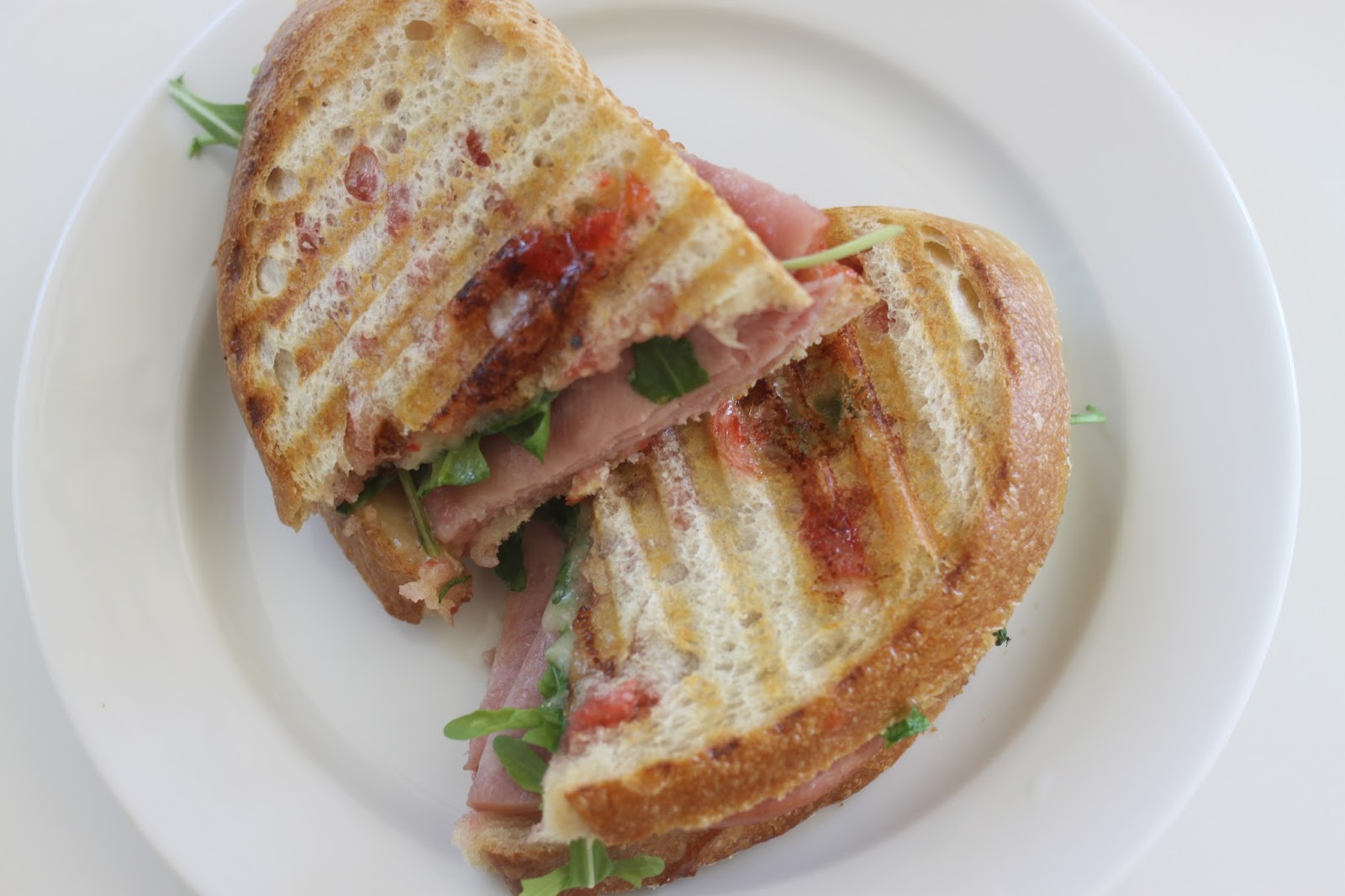 The Larson Lingo Ham + Jam Sandwich {with Brie & Arugula}