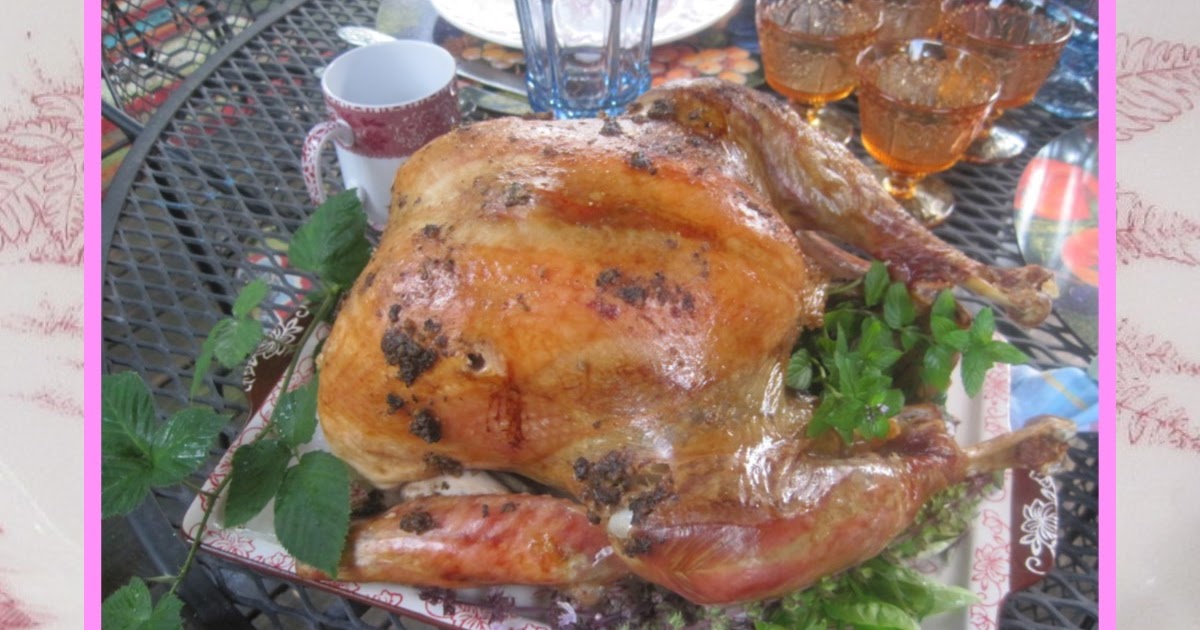 Slice of Pie Cookbooks & Entertaining Pink Turkey Dinner!