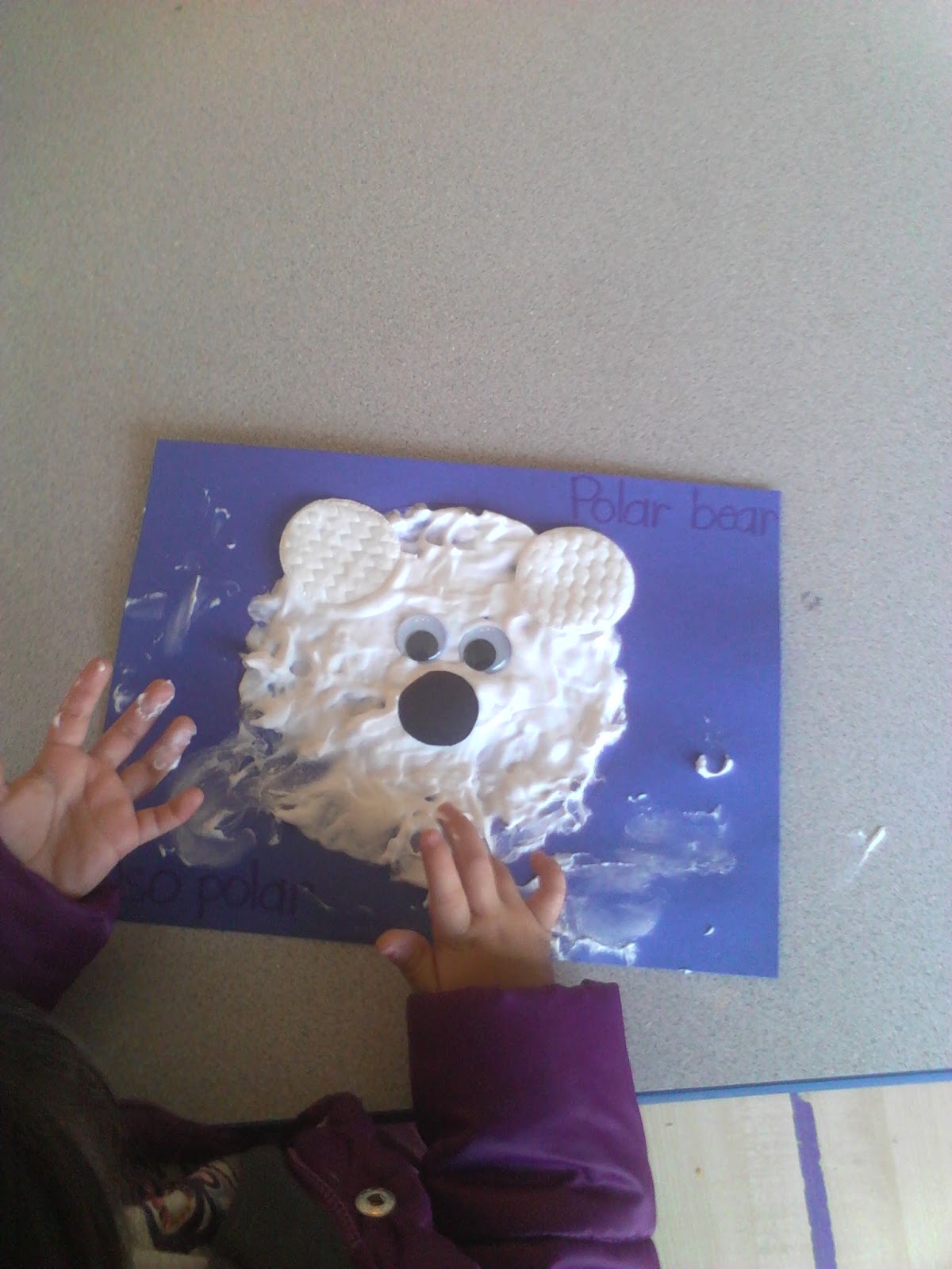 Preschool: Polar bear craft