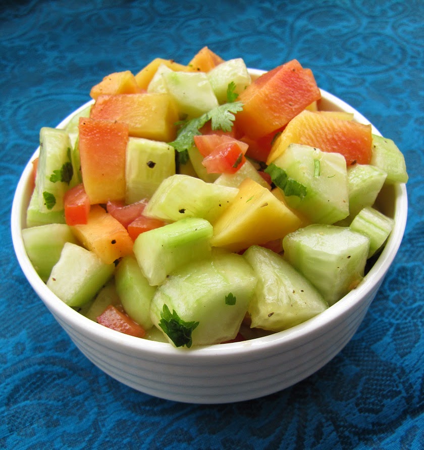 Super Yummy Recipes The Healthy Tasty Cucumber Papaya Salad
