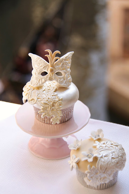 Cupcakes venecia cupcakes con encaje de azucar