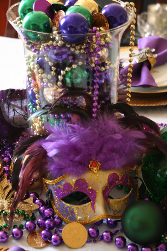Marsha S Creekside Creations Mardi Gras Table