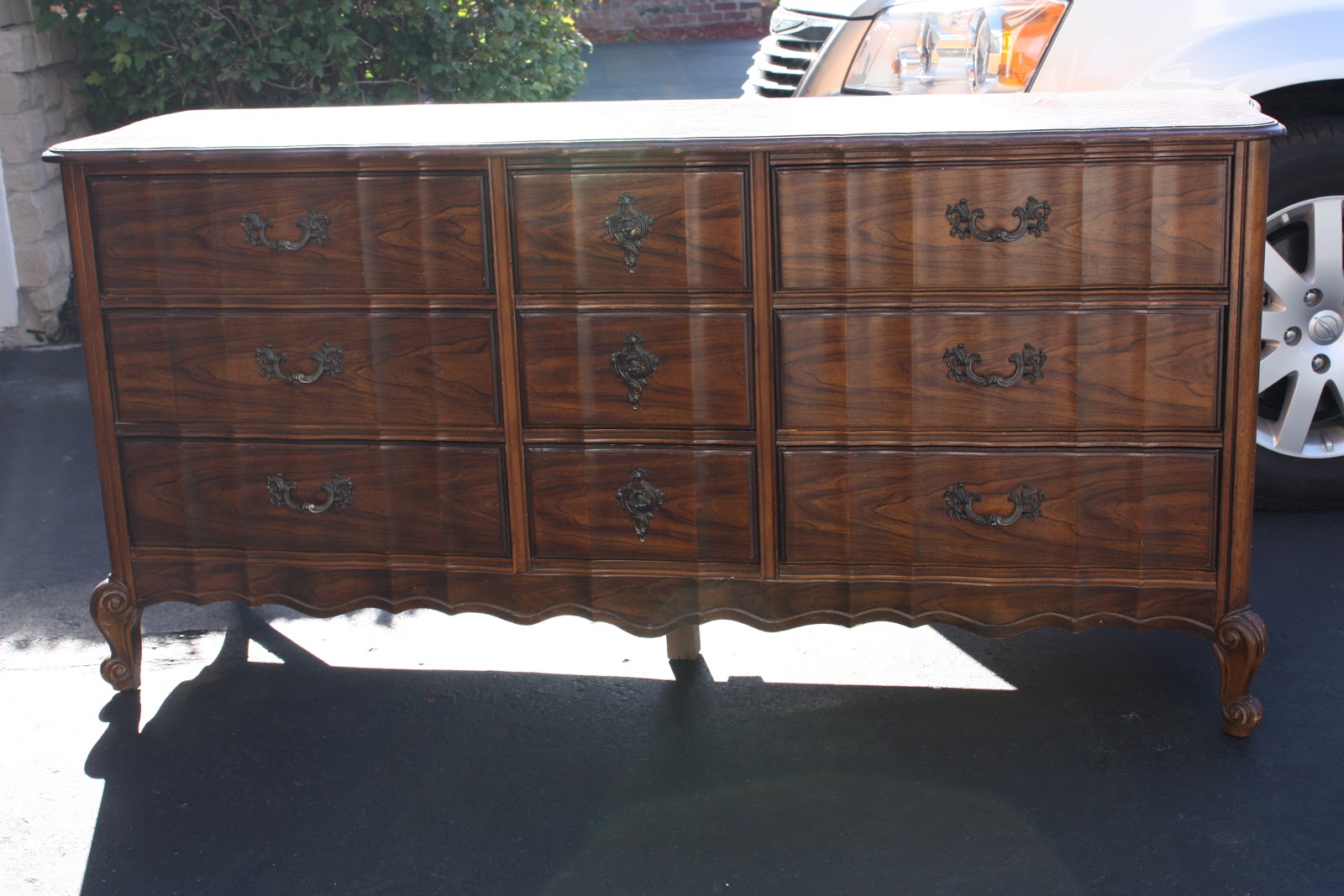 The Yellow Cape Cod Dresser MakeoverChalkBoard Dresser Drawers