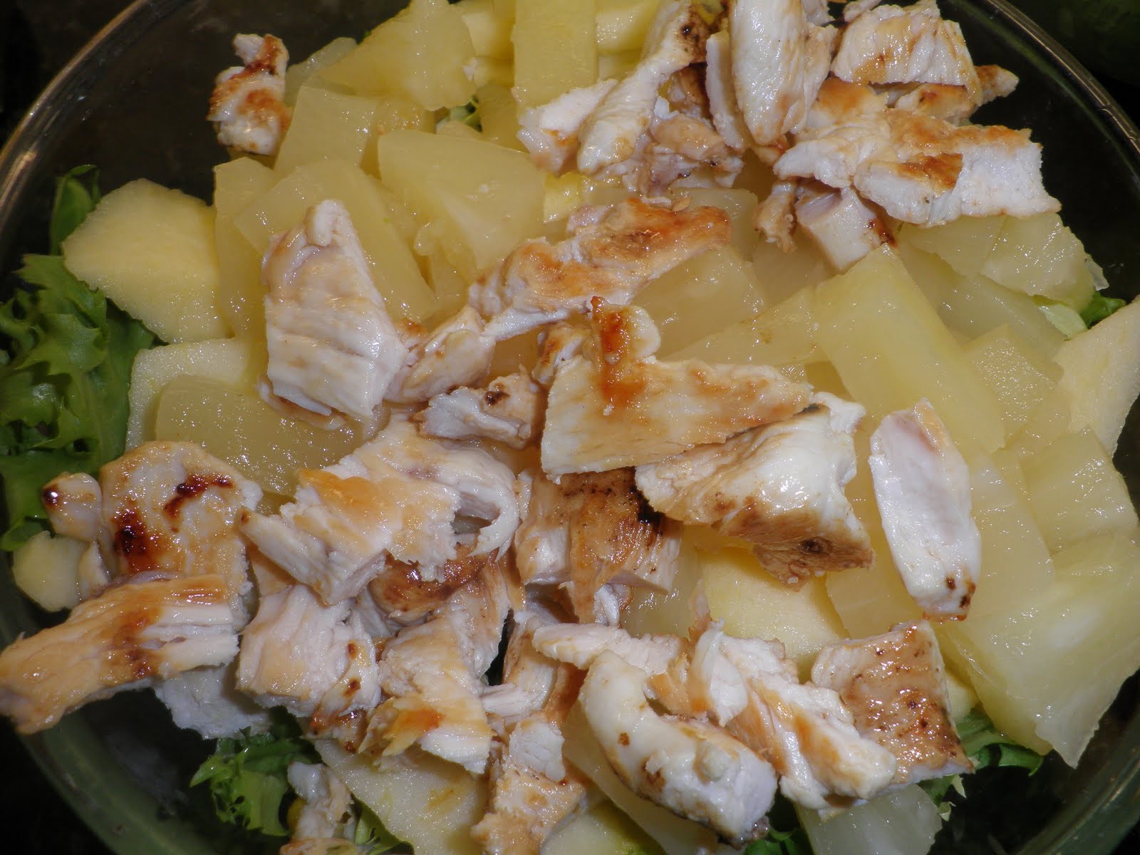 Recetas de cocina paso a paso de Inma Martos: ENSALADA DE POLLO CON