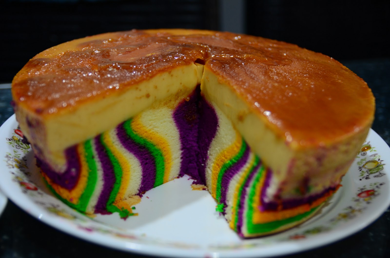 speak with heart kek puding karamel pelangi