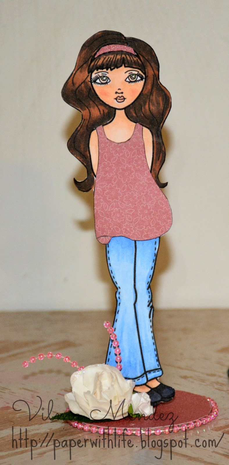 Fashionista Kari Mix Media Art