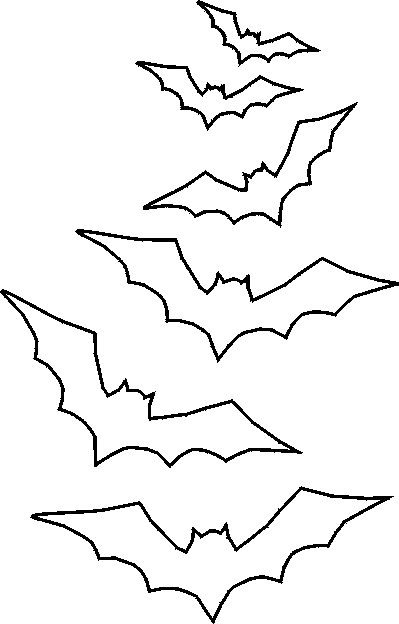 moldes de morcegos para imprimir formando alunos