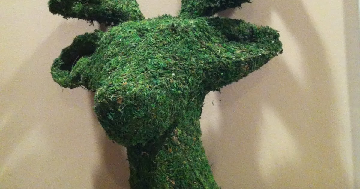 French Silver DIY Paper Mache Stag Head