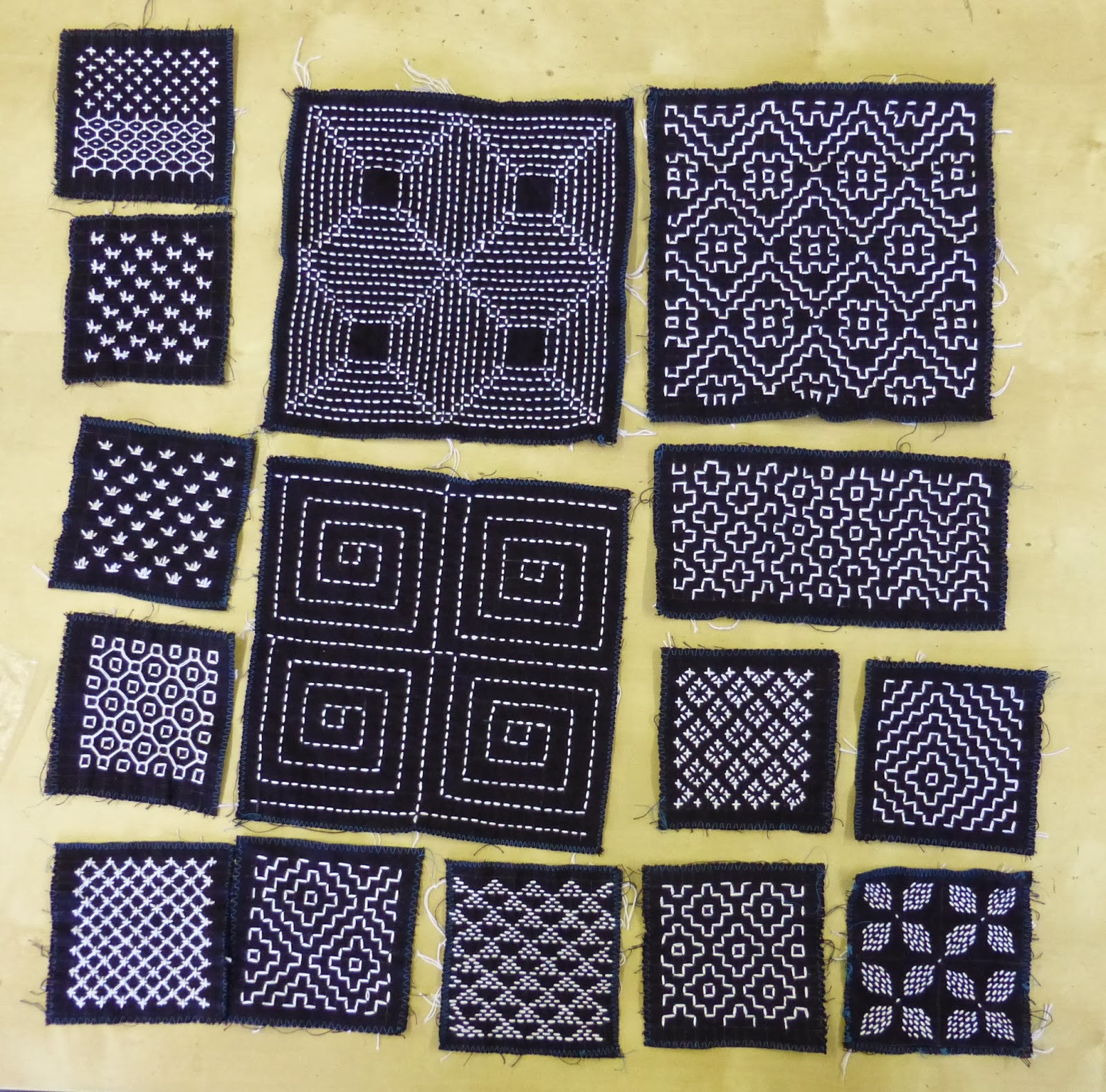 sashiko and other stitching Loch Lomond Sashiko course running again