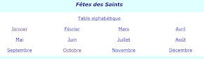 calendrier des saints