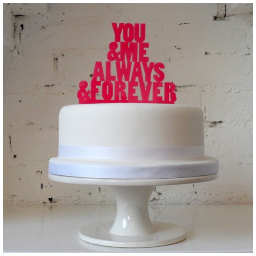 Fun SongTitle Cake Toppers