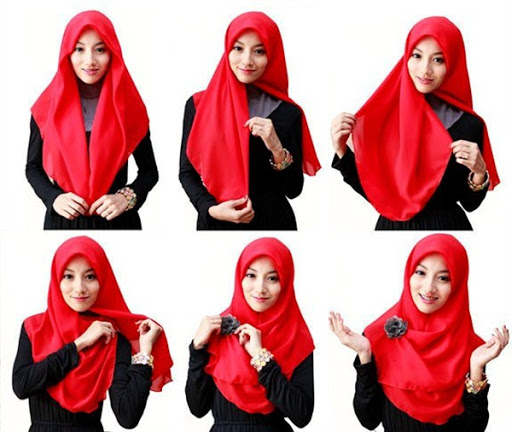 kreasi jilbab segi empat desain simple, elegan modis dan modern terbaru 2017/2018 kreasi jilbab segi empat desain simple, elegan modis dan modern terbaru 2017/2018