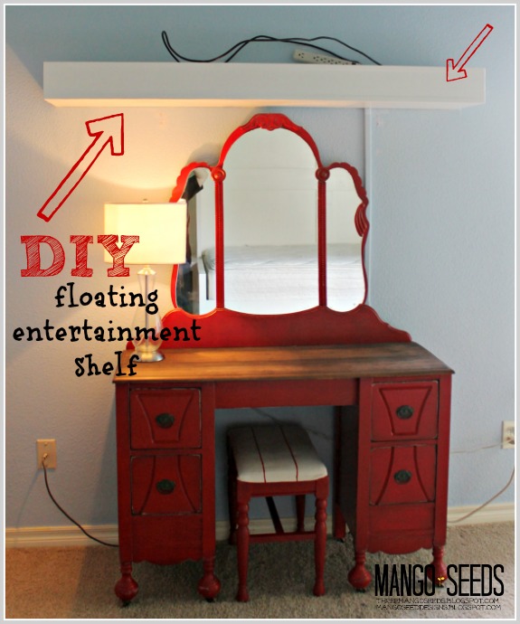 Three Mango Seeds DIY FLOATING ENTERTAINMENT SHELF